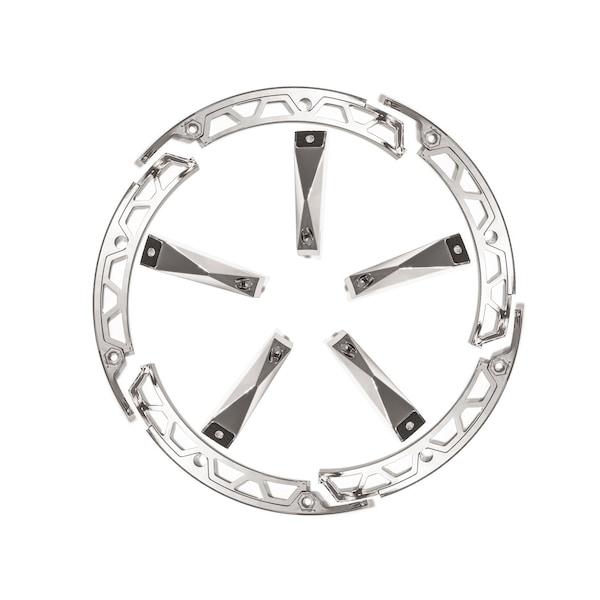 Grid Wheels Fits GD04 Series 18 x 9 Size Rims Chrome Plated Plastic Set Of 5 Equips One Wheel With Screws 4A18090CIN - main